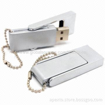 Metal USB Flash Drives with 8GB Storage Capacity, Supports Password Protection and Bootable Function